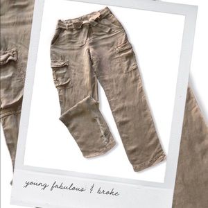 Young Fabulous & Broke Women’s Linen Cargo Pants